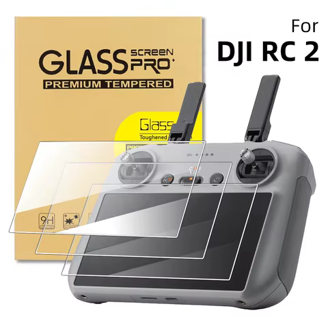 Tempered Glass for DJI Mini 4 Pro RC 2 Remote Control Screen Protector for DJI Mini4 Pro RC2 Anti-scratch Film Glass Accessories 8 best sales drone dji phantom 3 - №8