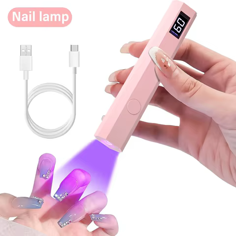 YIKOOLIN Convenient Handheld Nail Dryer Lamp UV/LED Nail Curing All Gel Polish Nail Art Tool USB Rechargeabl Quick Dry Nail Lamp 8 best sales american capsule - №5