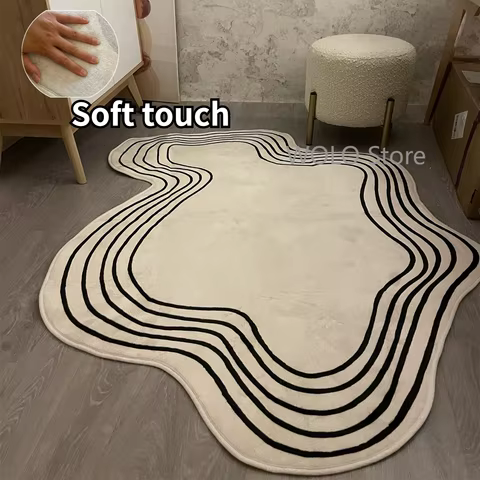 10 best sales irregular shaped rug - №7