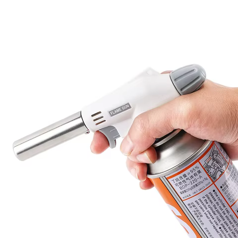 Flame Gun Torch Cooking Autolgnition Butane Gas Welding-Burner Welding Gas Burner Flame Gas Torch Blow for BBQ Camping Cookin 6 best sales wokbrander - №2