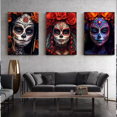 10 best sales sugar skull decor - №9