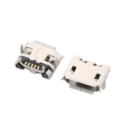 Micro USB 2P 5P Jack Charging Port Plug Dock Charger DIP SMD For Phone Tabletels Speakers etc Port Socket Power Connector 10 best sales plug micro usb - №3