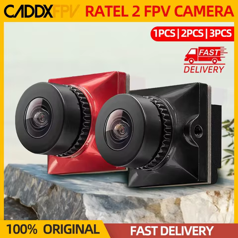 1/2PCS Caddx Ratel 2 V2 FPV Camera Ratel2 2.1mm Lens 16:9/4:3 NTSC/PAL Switchable Micro FPV Camera For RC FPV Quadcopter Drone 8 best sales drone dji phantom 3 - №4