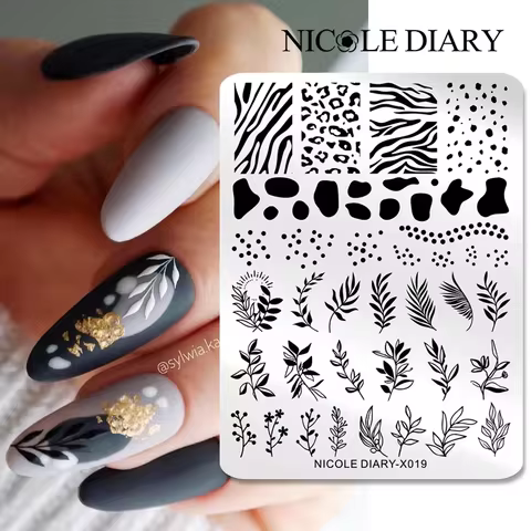 8 best sales flower nail stamp - №3