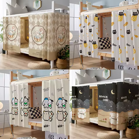 YanYangTian Summer Bunk bed Curtain Mosquito Nets for Bedding Tent Student Dormitory Bed 1Pcs School Bed Canopy 8 best sales curtain bed - №5