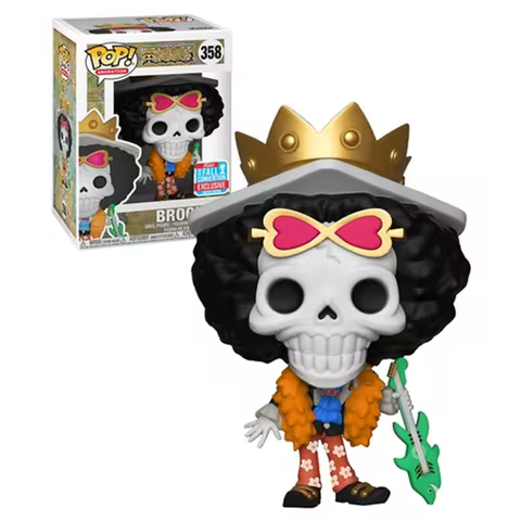 Funko POP NEW Arrival ONE PIECE Toys Brook #358 Character Model Action Figure Toys for Children Gifts 10 best sales one piece brook - №9