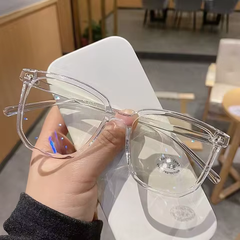 Anti-blue Light Glasses for Women with Regular Eyeglass Frame Finished Retro Flat Light Frame 10 best sales dior sunglasses - №8