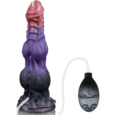 Huge Monster Dildo Squirting Fantasy Dildo Dragon Horse Dog Dildo Knotted Ejaculating Toy Big Anal Silicone Adult Toys for Women 12 best sales dildo double horse - №9
