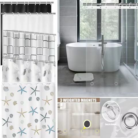 10 best sales luxury shower curtain - №3