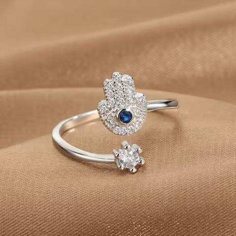 10 best sales blue eye ring - №8