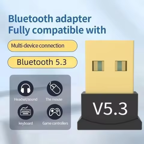 USB Bluetooth adapter Wireless Bluetooth adapter 5.3/5.1/5.0 for PC laptop wireless speaker audio receiver USB transmitter 10 best sales usb type c wireless adapter - №3