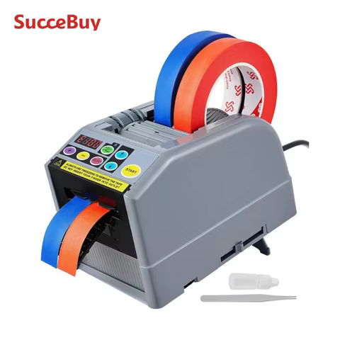 SucceBuy ZCUT-9 Automatic Tape Cutting Machine Paper Slitting Dispenser 6-60mm Adhesive ElectricTape Cutter for ProductPackaging 10 best sales automatic tape dispenser - №7