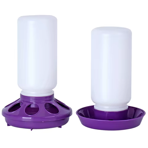 1L Chicken Feeder Bucket Water Fountain Automatic Chick Drinker Bucket Drinking Quail drinking Bird equipment Waterer 10 best sales chicken drinker - №9