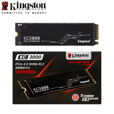 Kingston KC3000 SSD PCIe 4.0 NVMe M.2 Solid State Drive 512G 1024GB 2048GB 4096GB Up to 7000MB/s Internal SSD for Desktop Laptop 10 best sales sdd kingston - №7
