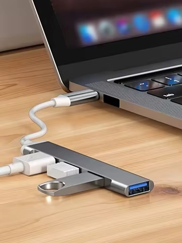 4 Port Multi Splitter Type C HUB 3.0 USB 3.1 Adapter OTG For Xiaomi Lenovo Macbook 13 15 Air Pro PC Computer Accessories 10 best sales usb 3.0 otg - №1