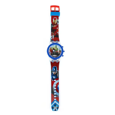 Anime Flash Light Spiderman Kids Watches For Boys Cartoon Shark Mickey Children Watch Girls Student Clock Gifts 10 best sales spiderman kids watch - №7