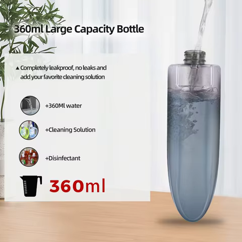 DARIS Spray Mop, 360ml Bottle, 3 Microfiber Mop Pads, Scraper, Mop Clip, Wet and Dry Use, Flat Floor Cleaning Mop 12 best sales wall mop - №5