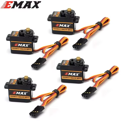 Emax Es08mA Ii/piezas/es08mdii-servoANALOGDe 1/4 Es08md-ii Mini Engranaje De Metal De Alta Velocidad, 12g/2,4 Kg, Para Avión 10 best sales battery emax - №5