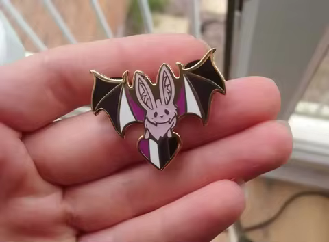 LGB(a)T Enamel Pin Lapel Badge s- Asexual/demisexual Edition!! 6 best sales demisexual - №3