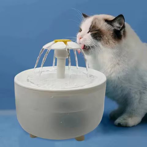 Pets Water Fountain Auto Filter USB Electric Mute Cat Drinker Bowl 1200mL Recirculate Filtring Drinker for Cats Water Dispenser 8 best sales water fountain for cats - №1