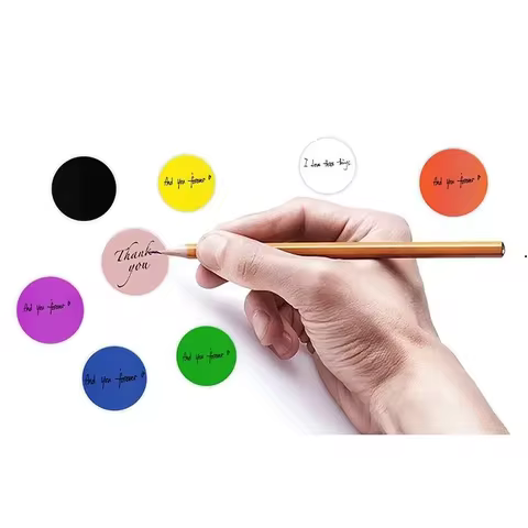 50-500pcs 1inch Round Blank Handmade Sticker Black White Pink Paper Stickers Scrapbooking Stickers Party Gift Decorations Labels 10 best sales blue label whisky - №1