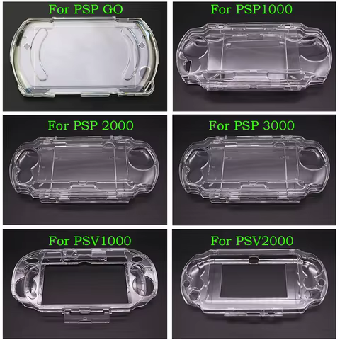 Crystal Transparent Hard Protective Case Cover Shell for Sony Ps Vita Psv PSP go 1000 2000 3000 Full Body Protector Skin Case 8 best sales psp go clear shell - №6