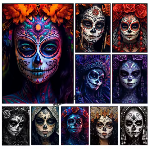 10 best sales sugar skull decor - №6