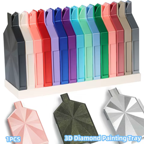 New Large Diamond Painting Tray Storage Box with Y Shape Pop-up Plug for 5D Diamond Painting Accessories Storage Tools Glitter 6 best sales diamond painting plateau - №5