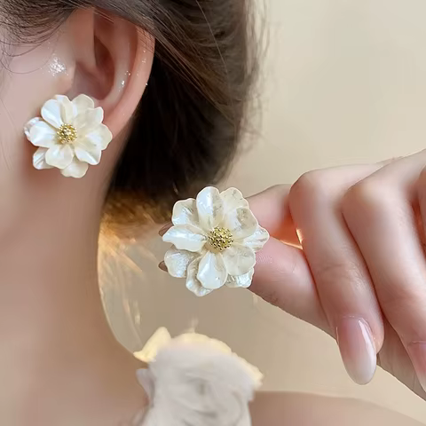 12 best sales daisy flower earrings - №5