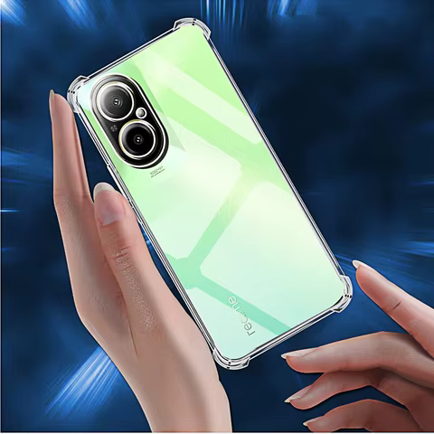 Shockproof Phone Case for Realme C67 4G Transparent Clear Silicone Soft TPU C55 C53 C51 C35 C33 2023 Back Cover C 67 55 53 51 35 8 best sales realme c33 case - №2