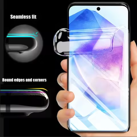 4Pcs Full Cover Hydrogel Film For Samsung A55 A54 A15 A34 A14 A13 A53 A52 A12 A33 A23 A32 A73 A03 A50 A70 A21S Screen Protector 8 best sales display touch samsung a31 original - №5