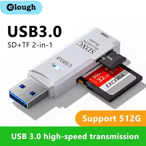2 in 1 USB 3.0 Card Reader Micro TF sd card Reader usb adapter High Speed Cardreader TF Memory card For PC Laptop Accessories 8 best sales blackview x5 - №1