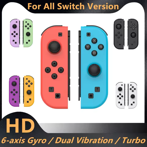 Wireless Gamepad For Switch/OLED/IOS/Android/PC Bluetooth Controller Joystick With Trubo Wake UP 6 Axis Gyro Joycon Game Console 8 best sales control iphone - №2