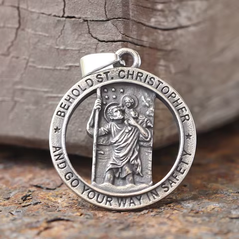 8 best sales st christopher necklace - №2