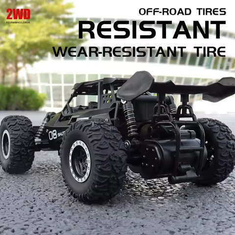Remote Control Car RC Drift Racing 1:16 Vehicle Off Road Alloy 2.4G Radio High-Speed Trucks With LED Light Climbing Gift Kid Toy 10 best sales 1 16 rc car - №1