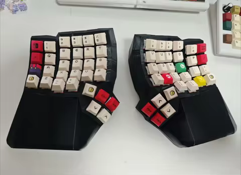 Dactyl Manuform Split Keyboard Kit 4x6 Custom Wired Single-mode Hot Swap Split Mechanical Keyboard Kit Vial Type C Game Keyboard 12 best sales dactyl - №3