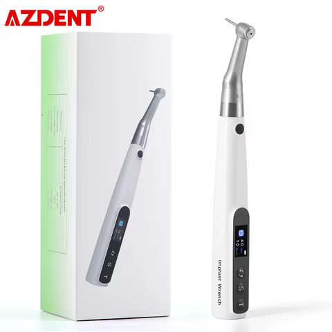 AZDENT Dental Implant Motor Electric Wireless Torque Driver Implant Torque Wrench with 16pcs Screwdrivers Contra Angle Motor 8 best sales dental motor - №6
