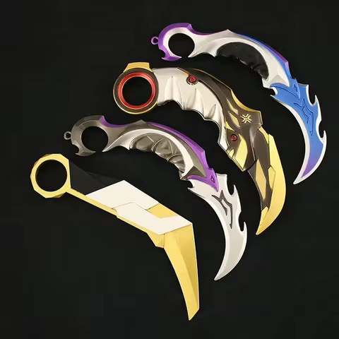16cm Valorant Game Peripherals Weapon Model Karambit Uncut Balisong Toy Sword Cosplay Metal Gifts for Boy Collection Ornament 10 best sales knife valorant - №2