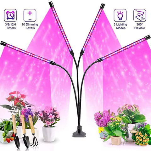 USB LED Plant Grow Light Indoor Garden 10 Dimmable Levels Grow Light Full Spectrum Timer Setting Hydroponic Greenhouse 3H/9H/12H 8 best sales growbox 40x40 - №5