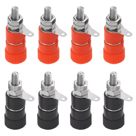 10/30 PCS Binding Posts Terminals 4mm Banana Plug Socket 4mm Terminal Connector for Amplifier Arduino 10 best sales banana hifi - №4