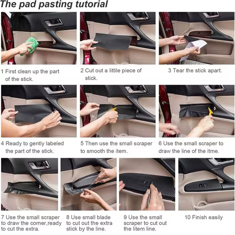SEAMETAL Car Interior Moulding PU Leather Gap Filler DIY Braid Trim Strip Universal Self Adhesive Luxury Car-Styling Sticker 8 best sales tamiya f350 - №5