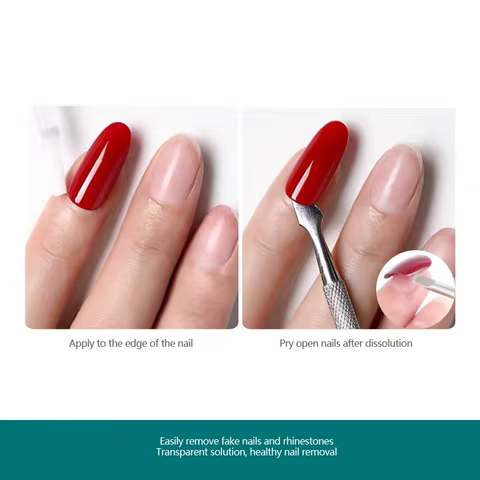 Nailpop 2pcs Removeing False Nails Debonder Glues for Rhinestone Remover Nail Art Debonder Fast Dissolve Liquid Accessories 10ml 12 best sales debonder - №5