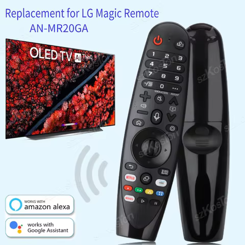 Replacement for LG Magic Remote Control with Pointer Voice Function for LG Smart TV UHD OLED QNED TVs Compatible Netflix Hot Key 10 best sales spare parts of lg tv - №3