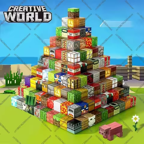 Magnetic Building Blocks Mine World Magnet Cube Set for Boy Girl Kid Age 3+ DIY Model Children Stem STEM Sensory Toy Gift 8 best sales godzilla mug - №7