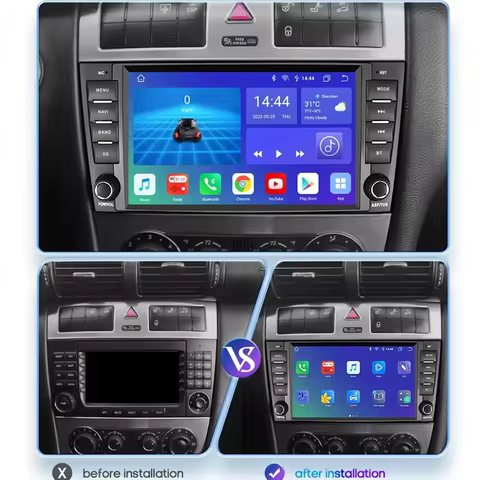 4G-LTE Carplay Android Car Radio GPS for Mercedes Benz C-Class W203/CLC W203 Multimedia RDS 2Din Autoradio Stereo Video 8 best sales garmin antenna - №5
