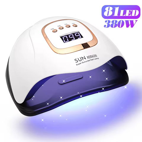 UV LED Nail Lamp 380W Nail Curing Lamps For Home Salon Powerful LED Drying Lamps For All Gel Polish Professional Nail Equipment 10 best sales gel lamp - №10