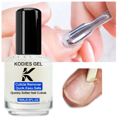 KODIES GEL Cuticle Remover 15ML Gentle Exfoliator Foot Cuticle Oil Softener Liquid Nail Art Treatment Manicure Repair Care Tools 6 best sales cuticle softener - №3
