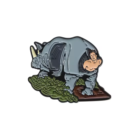 Ace Ventura Rhino Enamel Pin Custom Fun Movie Brooches Lapel Badge Jacket Accessory Wacky Style Jewelry Gift For Fan Friends 8 best sales ace pin - №6