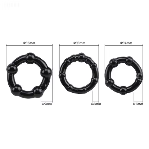 3 Pcs/Set Cock Ring Delay Ejaculation Adult Toys For Men Dick Enlargement Silicone Penis Ring Male Sex Toys Stronger Erection 10 best sales male torture - №8
