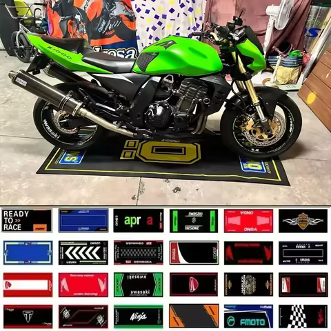 Cool Motorcycle Display Carpet Work Floor Garage Racing Moto Electric Vehicle Mat Entrance Doormat Bedroom Decoration Rug 12 best sales motorcycle carpets - №4